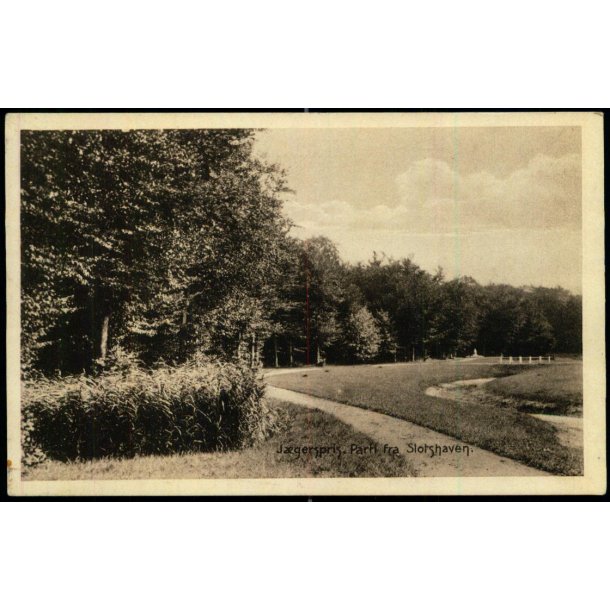 Jgerspris - Parti fra Slotshaven - K.V. Nielsens Bogh. 20787 - Ubrugt
