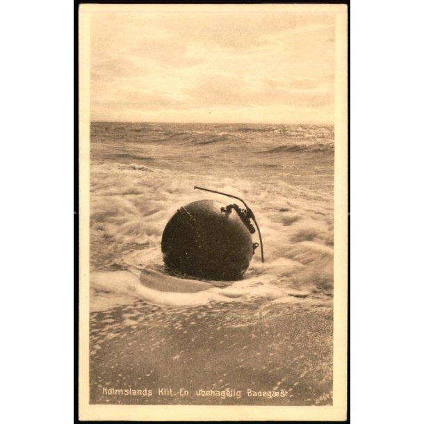 Holmsland Klit - En ubehagelig Badeg�st - N.P. Holms Bogh. 41971 - Ubrugt
