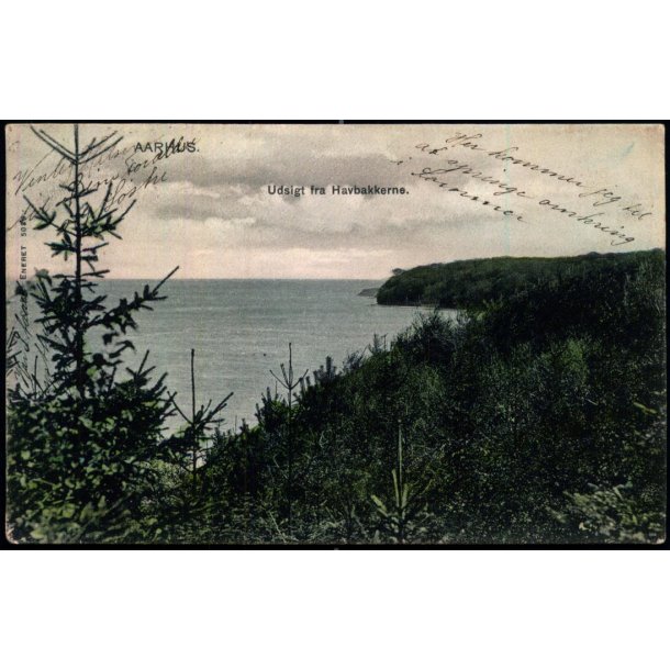 Aarhus - Udsigt fra Havbakkerne - Eneret 5039 - Brugt