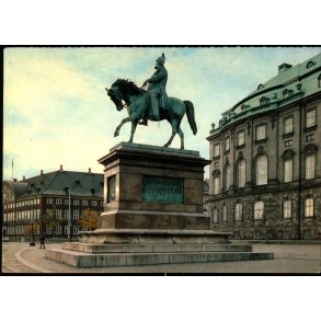 Rytterstatue med Frederik VII p� Christiansborg Slotsplads - Post u/n