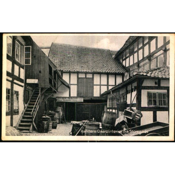 Randers - Gaardinteri�r fra  Storegade - Stender R. 176 - Brugt
