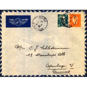 Luftpost Brev fra Frankrig til Danmark - 8 - 1 - 48