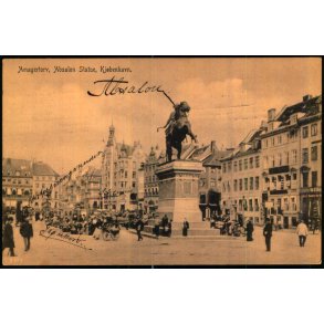 Amagertorv - Absalons Statue - Kj�benhavn - K. 8673 - Brugt