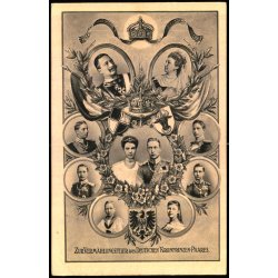Kaiser Wilhelm II med Familie - 1303/1 - Ubrugt