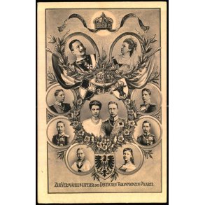Kaiser Wilhelm II med Familie - 1303/1 - Ubrugt