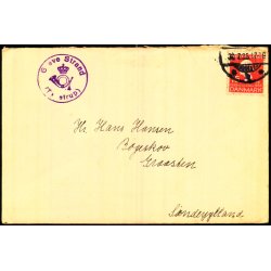 GREVE STRAND (TAASTRUP) - Posthornsstempel p Brev