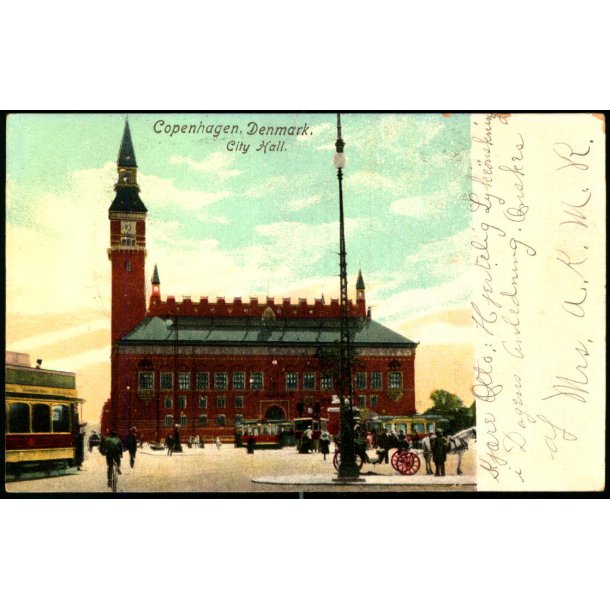 Copenhagen. Denmark - City Hall - Axel Eliassens Kunstforlag - Stockholm u/n
