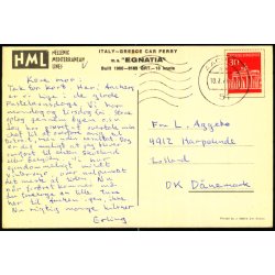 S/S "EGNATIA" - The Hellenic Lines u/n - Brugt