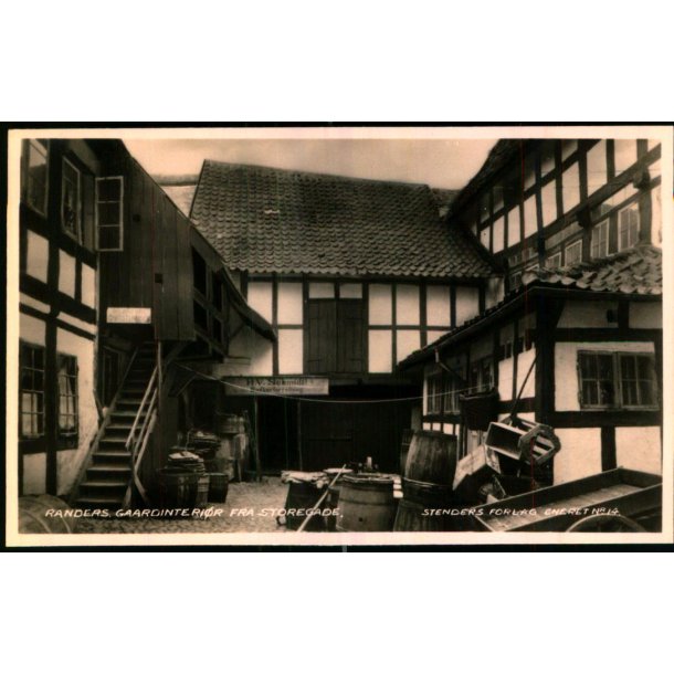 Randers - Gaardinteri�r fra  Storegade - Stender 14 - Ubrugt