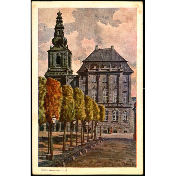 Parti af Christiansborg Slot - K�benhavn  - W. Albertsens Forlag - Esbjerg u/n