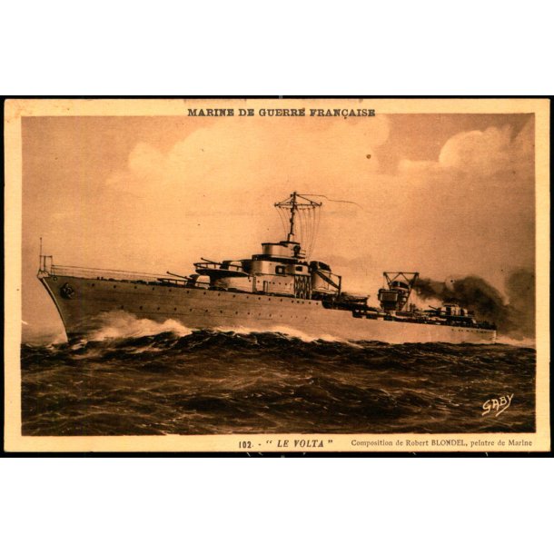Le Volta - Marine de Guerre Francaise - Blondel 102