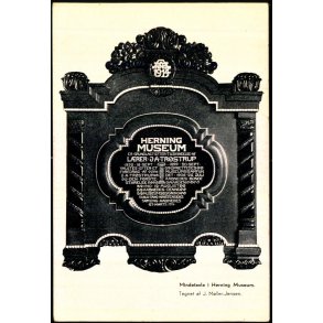 Mindetavle i Herning Museum  - u/n - Ubrugt