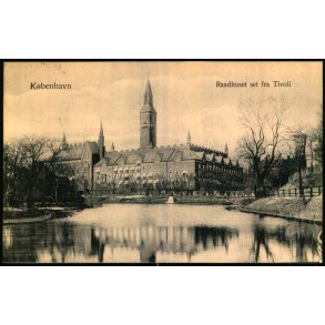 Kbenhavn - Raadhuset set fra Tivoli - B.M. & Co. 240 - Brugt