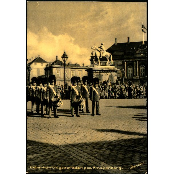 K�benhavn - Vagtparaden paa Amalienborg - Stender 388K