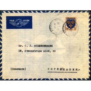 Luftpost Brev fra Frankrig til Danmark - 6 - 2 - 45