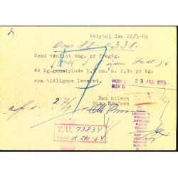 Efterporto - Tryksagskort fra Aabyhj 22 - 1- 64