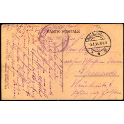 Feldpost - Deutshe Feldpost  9 - 1 - 18  - Til  Apenrade - Billedside : Habay-la-Vielle