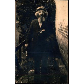 Fotokort Ukendt - Mand - Ubrugt - Sk�vt Sk�ret foroven !