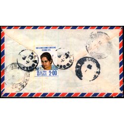 Luftpost Rekommanderet Brev fra Indien til Danmark - 12 - 2 79