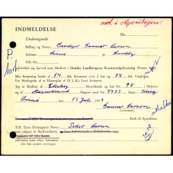 Efterporto - Tryksagskort fra Nstved  17 - 7- 59