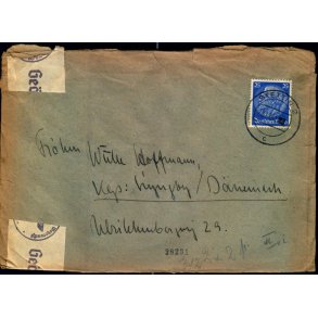 Censurbrev fra Tyskland  28 - 11 - 41 - Til Kgs. Lyngby