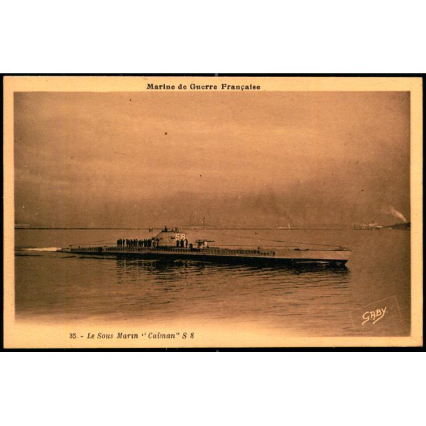 Le Sous Marin - Caiman - Marine de Guerre Francaise - Blondel 35