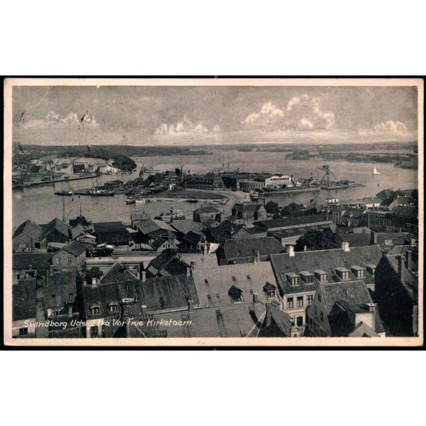 Svendborg - Udsigt fra Frue Kirketaarn - Stender S. 323 - Brugt