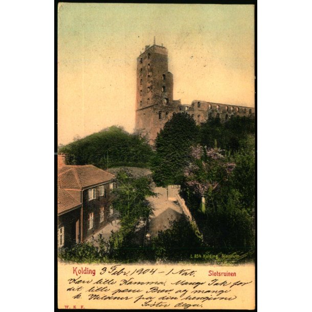 Kolding - Slotsruinen - W.K.F. 254 - Brugt