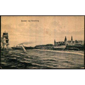 Sundet ved  Kronborg - J.M. 604 - Ubrugt