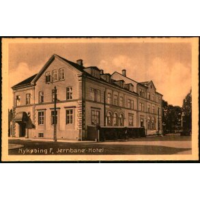 Nyk�bing F - Jernbane Hotel - V. Kristoffersens Bogh. u/n - Ubrugt