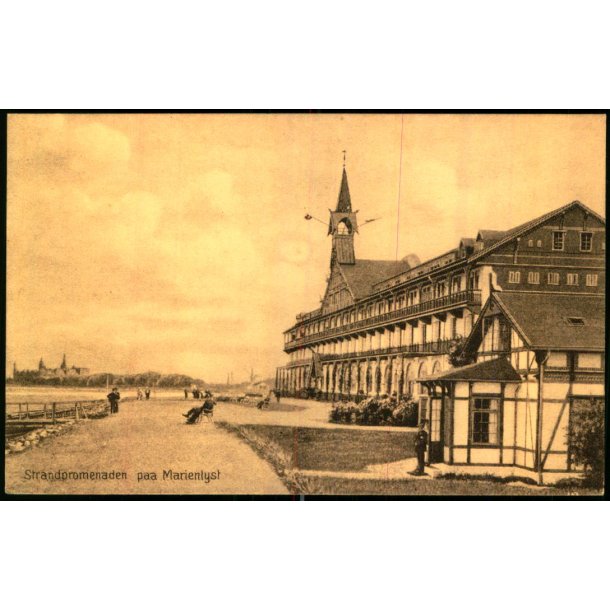 Strandpromenaden paa Marienlyst - J.M. 561 - Ubrugt
