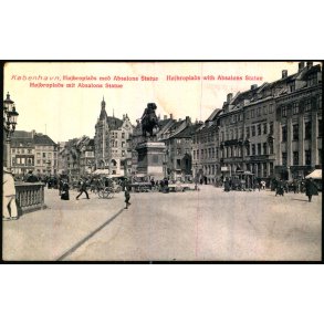 K�benhavn - H�jbroplads med Absalons Statue - u/n - Brugt
