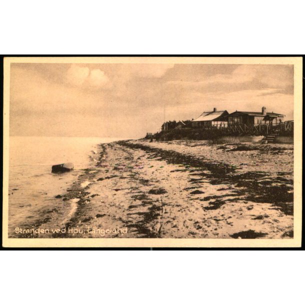 Stranden ved Hou - Langeland - C. Jenssen- Tuch  Eftf. 43 - Ubrugt