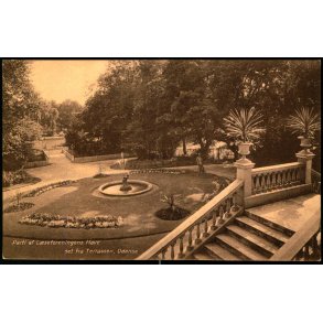 Parti af L�seforeningens Have set fra Terrassen - Odense - Chr. Pedersens Kunstforlag x 64 - Ubrugt