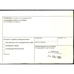 Adressekort fra Ulfborg - 10 kr. Rigsvben - 23 - 5 - 80