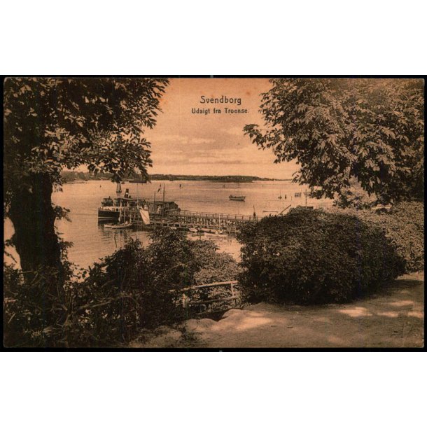 Svendborg -  Udsigt fra Troense - P. Brandts Bogh. u/n - Ubrugt
