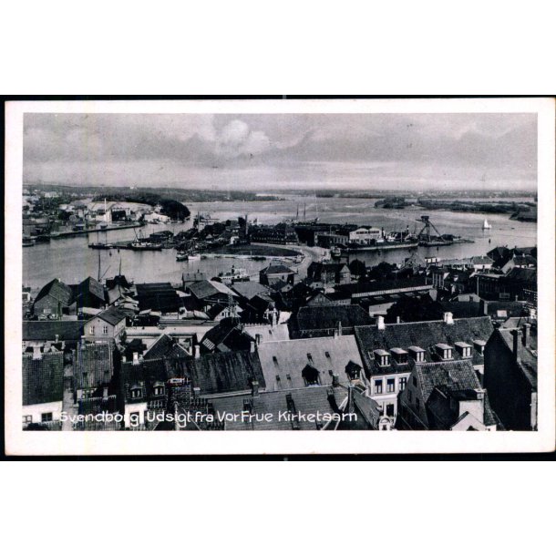 Svendborg - Udsigt fra Frue Kirketaarn - Stender S. 323 - Ubrugt