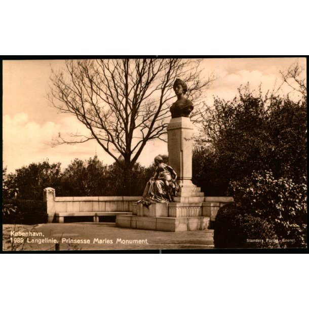K�benhavn - Langelinie - Prinsesse Maries Monument 1989 - Stender Eneret