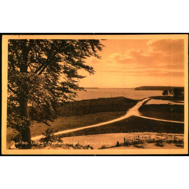 Maribo - Udsigt fra Pavillonen i Bangshave - Stender 37317  - Brugt