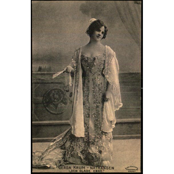 Gerda Krum-Nathansen i Den glade Enke  - Alex Vincent 1353 - Ubrugt
