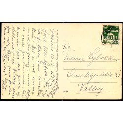 Odense - L�seforeningens Have set fra Albanigade - Chr. Pedersens Kunstforlag 86 - Brugt