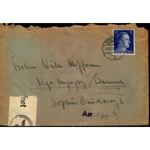 Censurbrev fra Tyskland  8 - 11 - 41 - Til Kgs. Lyngby