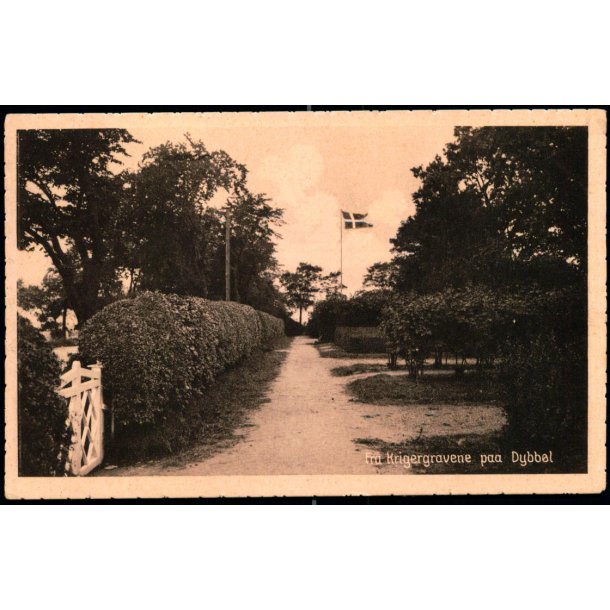 Fra Krigergravene paa Dybb�l - Stender D. 9 - Ubrugt