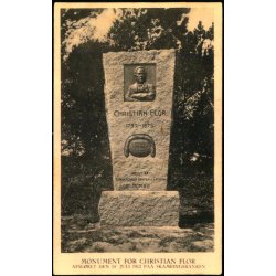 Monument for Christian Flor - Skamlingsbanken - P. Hansen u/n - Ubrugt