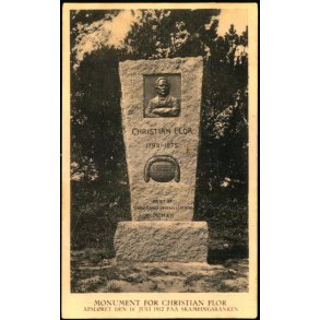 Monument for Christian Flor - Skamlingsbanken - P. Hansen u/n - Ubrugt