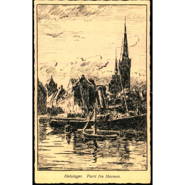 Helsing�r - Parti fra Havnen - Kai Brammer 58282 - Ubrugt