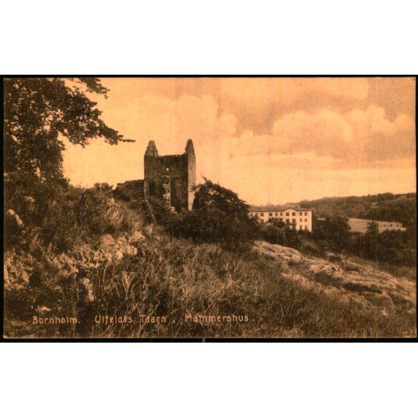 Bornholm - Ulfeldts Taarn - Hammershus - S. Kollings Bogh. 106 - Brugt