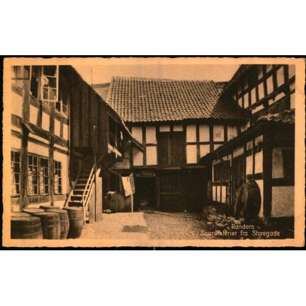 Randers - Gaardinteri�r fra  Storegade - Stender R. 53 - Ubrugt