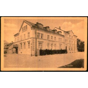 Jernbanehotellet - Nyk�bing Falster - o.Johansen u/n - Ubrugt - Reklame p� bagsiden !