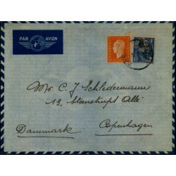 Luftpost Brev fra Frankrig til Danmark - 24 - 1 - 46